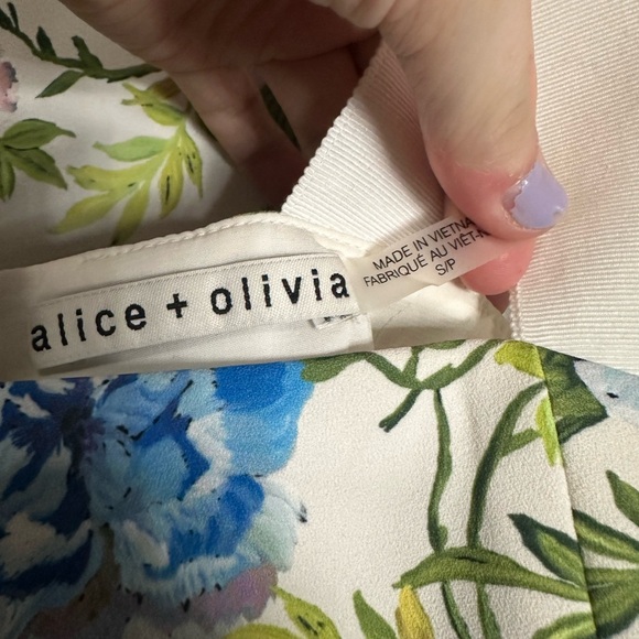 Alice + Olivia White Floral Matching Set - Picture 4 of 5